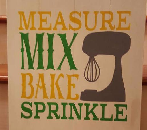 Measure Mix Bake Sprinkle
