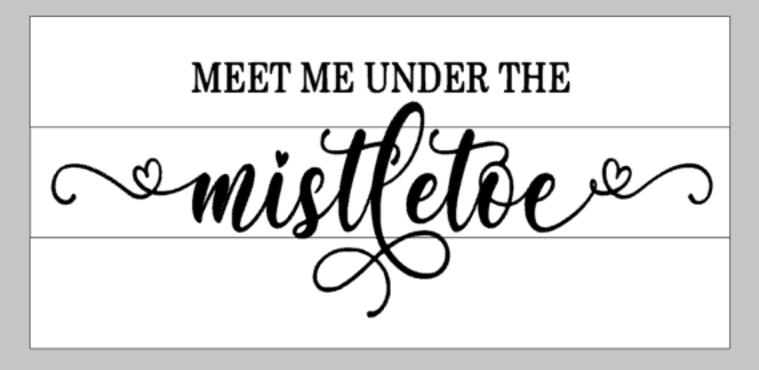 Meet me under the Mistletoe