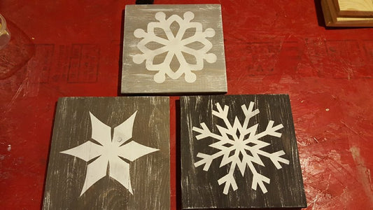 Snowflake trio